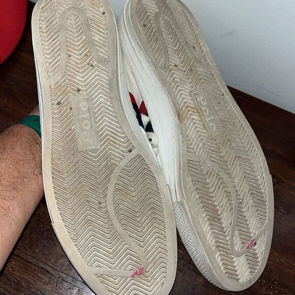 Polo by Ralph Lauren Shield Canvas Tennis Sneaker Casual Mens 4th of July shoes - Picture 6 of 10